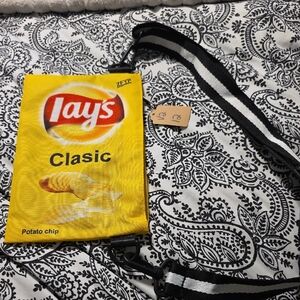 Womens Lays Clasic Potato Chip Purse 6x9" Strap 21"